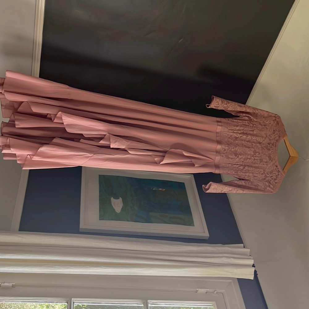 Miusol womens V neck pink dress